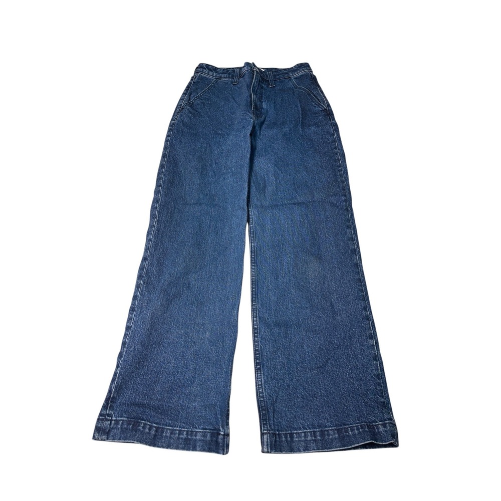 Abercrombie & Fitch Curve Love 90s Relaxed High Rise Jeans Blue Womens 27 4S L30